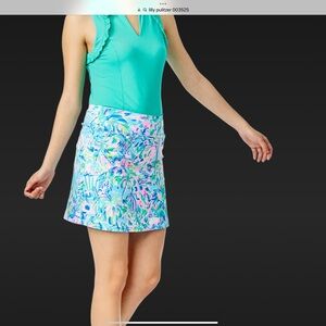 Lilly Pulitzer size 8 Monica Golf skort UPF 50 in Blue Ibiza Cabana. Like new.